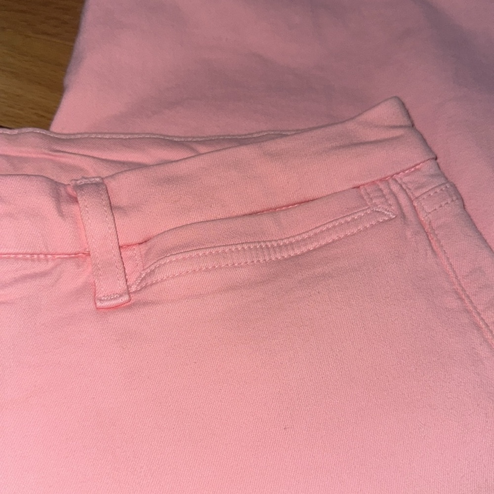 Jen7 7 4 All Mankind Pink Wide Leg Crop Pant Jeans - Picture 5 of 11